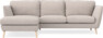 Madison Lux - 2-sits soffa med schäslong vänster - Beige