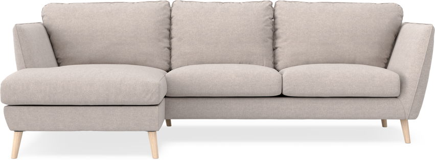 Madison Lux - 2-sits soffa med schäslong vänster - Beige