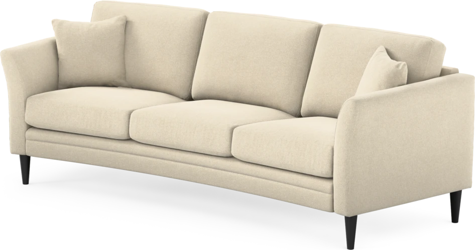 Eden - 3-sits soffa svängd - Beige
