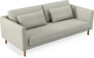 Willow - 3-sits soffa, hel dyna, fast klädsel - Beige