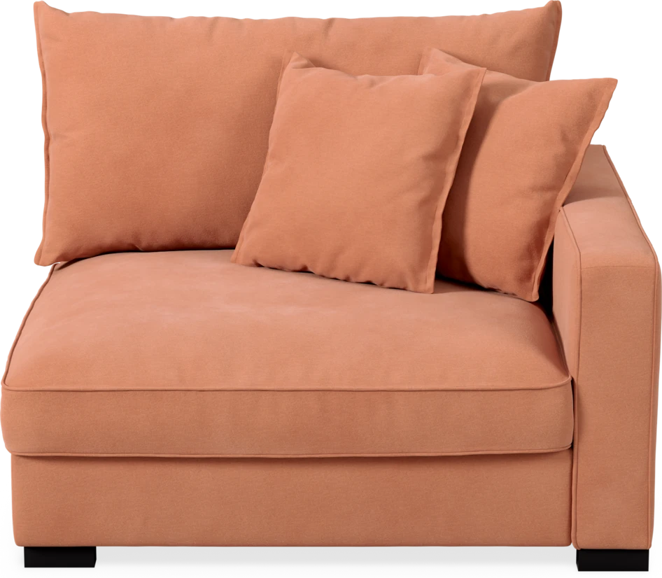 Rossi - 1,5-sits med armstöd höger - Orange