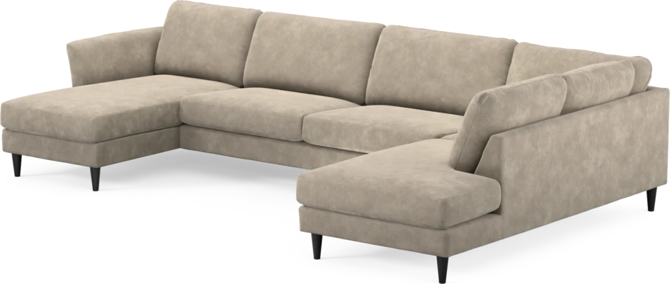 Bridge - 3-sits soffa med schäslong vänster och divan höger - Beige