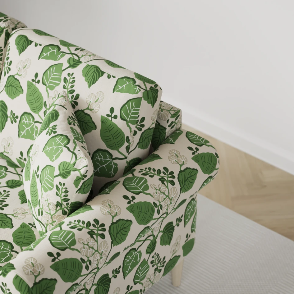 Eden - 3-sits soffa svängd - Flerfärgad