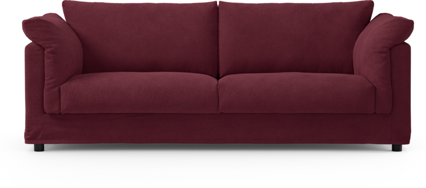 Cherrie - 3-sits soffa med kappa - Röd