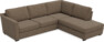Friday - 2,5-sits soffa med divan höger - Brun