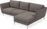 Madison Lux - 2-sits soffa med schäslong höger - Brun