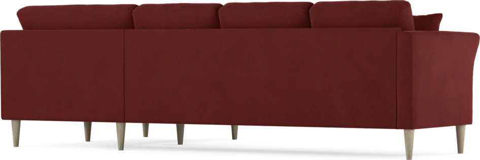 Eden - Hörnsoffa, 3+1-sits - Röd
