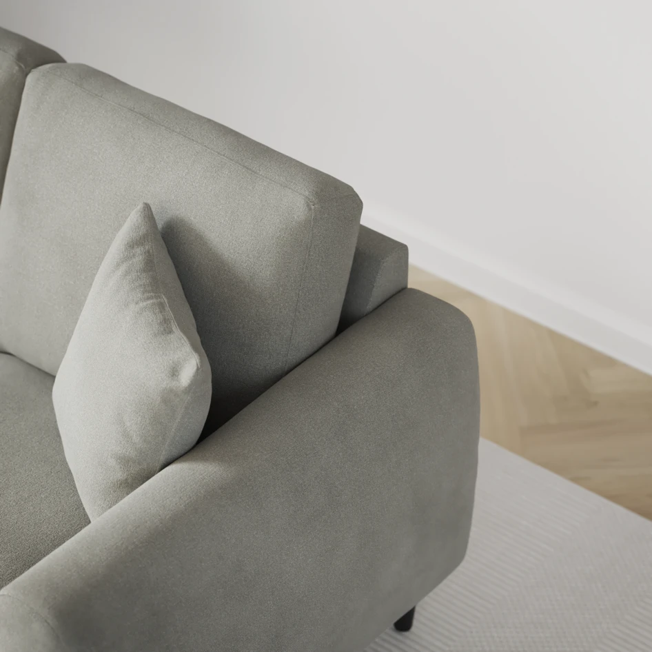 Eden - Hörnsoffa, 1+3-sits - Grå