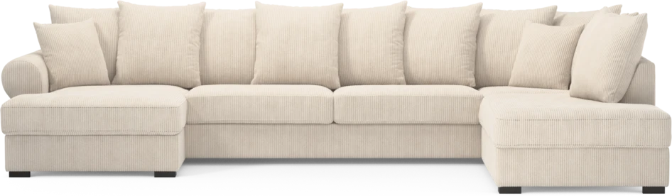 Town - 3-sits soffa med divan höger och schäslong vänster - Vit