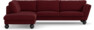 Madison - 3-sits soffa med divan vänster - Röd