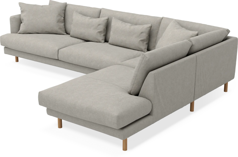 Harper - 3-sits soffa med divan höger - Beige