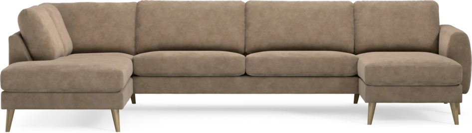Bridge - 3-sits soffa med divan vänster och schäslong höger - Beige