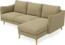 Madison Lux - 2-sits soffa med schäslong höger - Gul