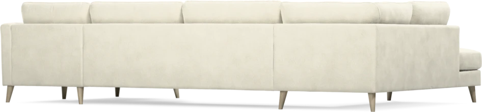 Bridge - 3-sits soffa med divan vänster och schäslong höger - Vit