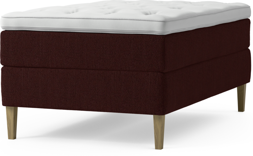 Delux Dream - Kontinentalsäng, enkelsäng 120 cm med bäddmadrass och sängben