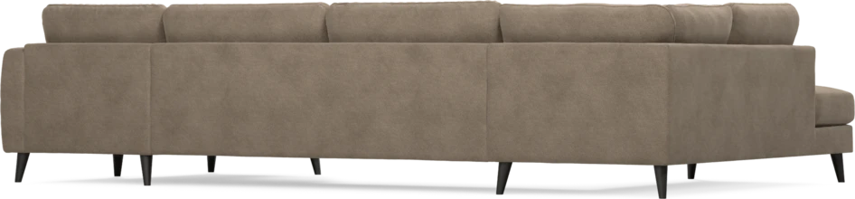 Bridge - 3-sits soffa med divan vänster och schäslong höger - Brun
