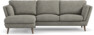 Madison Lux - 2-sits soffa med schäslong vänster - Vit