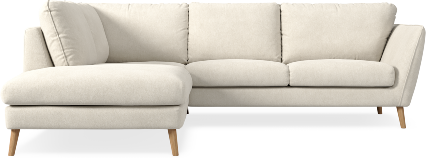 Madison Lux - 2-sits soffa med divan vänster - Vit
