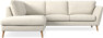 Madison Lux - 2-sits soffa med divan vänster - Vit