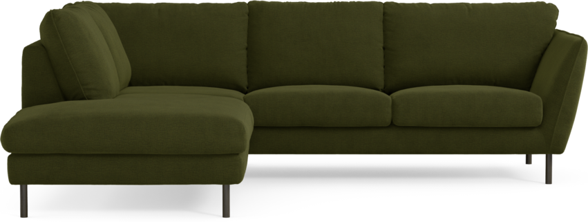 Madison Lux - 2-sits soffa med divan vänster - Grön