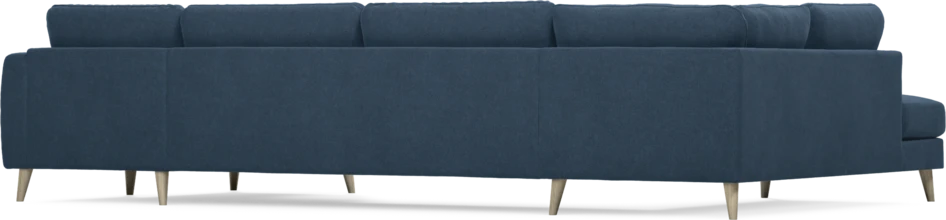Bridge - 3-sits soffa med divan vänster och schäslong höger - Blå