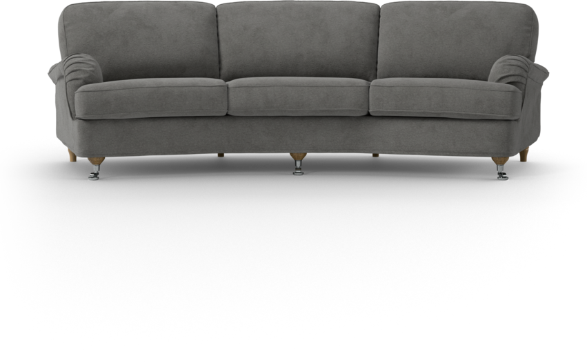 Oxford - 3-sits soffa svängd - Grå