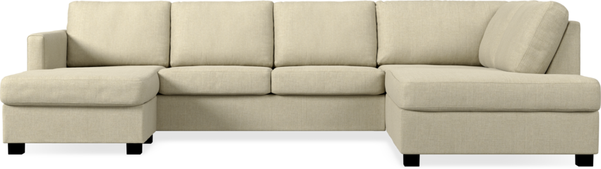 Nevada - 3-sits soffa med schäslong vänster och divan höger - Beige