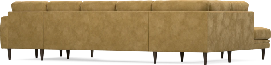 Eden - 3-sits soffa med divan vänster och schäslong höger - Gul