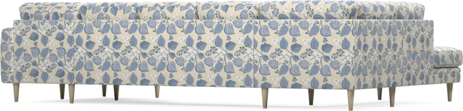 Eden - 3-sits soffa med divan vänster och schäslong höger - Flerfärgad