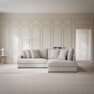 Rossi - 2-sits soffa med divan höger - Beige