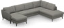 County - 3-sits soffa med schäslong vänster och divan höger - Grå