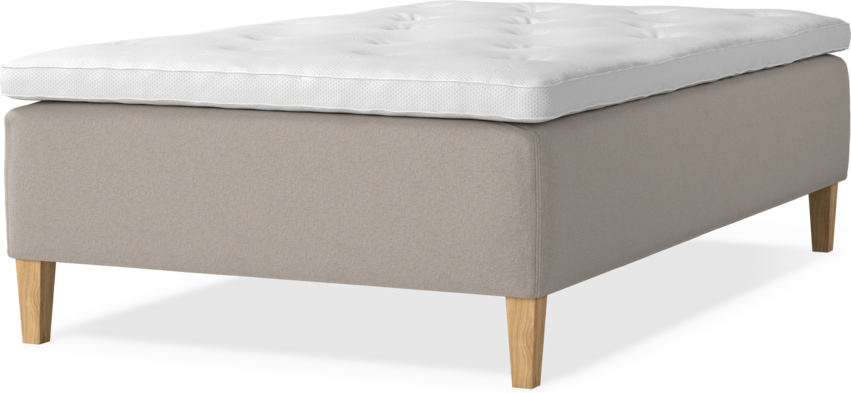 Delux Dream - Ramsäng, enkelsäng med bäddmadrass - Beige