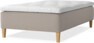 Delux Dream - Ramsäng, enkelsäng med bäddmadrass - Beige
