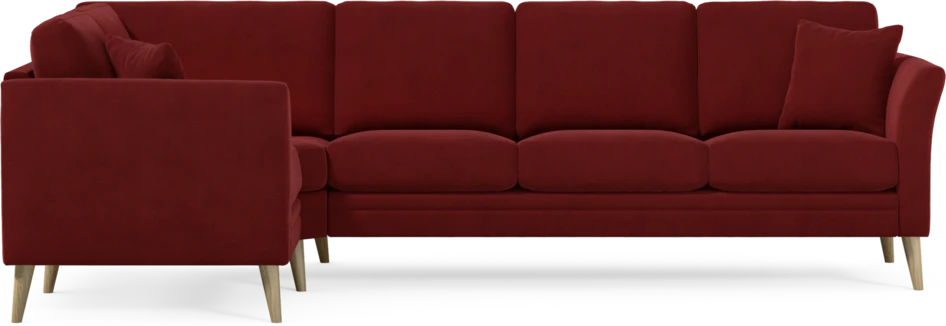Eden - Hörnsoffa, 1+3-sits - Röd