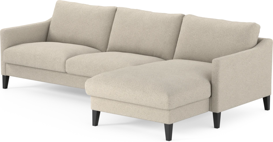 Winston - 3-sits soffa med schäslong, vändbar - Beige