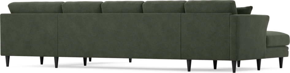 Eden - 3-sits soffa med schäslong vänster och divan höger - Grön