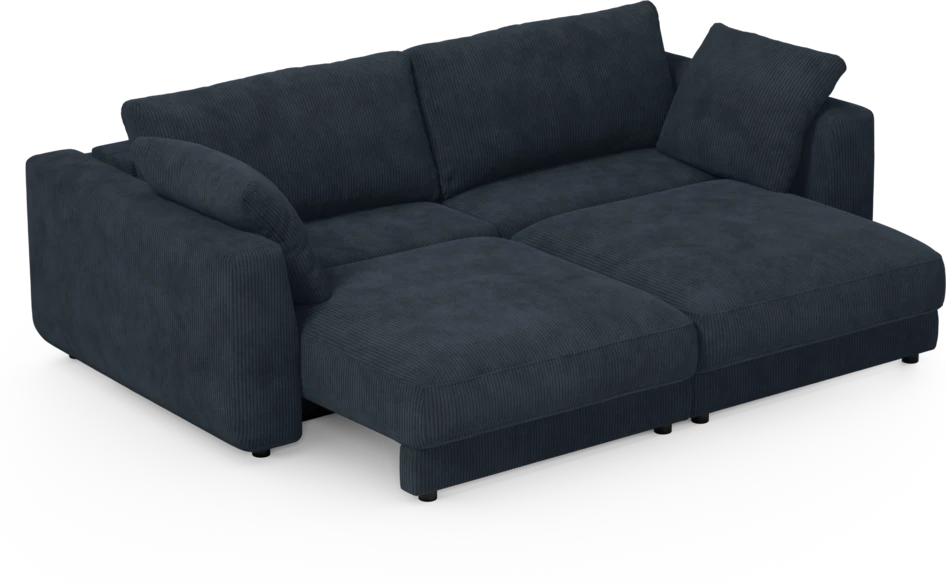 Amie - Bäddsoffa 3-sits - Blå
