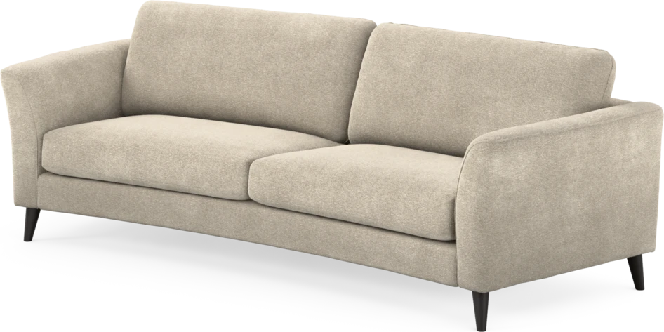 Bridge - 3-sits soffa svängd - Beige