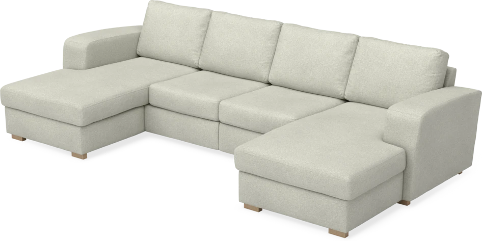 Friday - 2-sits soffa med två schäslonger - Beige