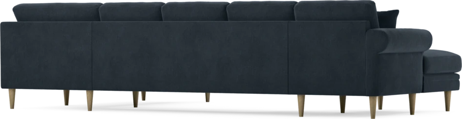Eden - 3-sits soffa med schäslong vänster och divan höger - Blå