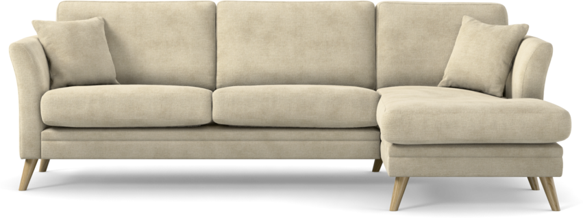 Eden - 2,5-sits soffa med schäslong - Beige