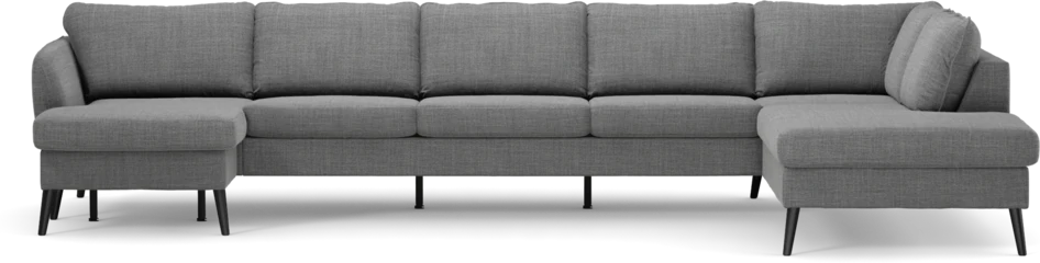 County - 4-sits soffa med schäslong vänster och divan höger - Grå