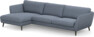 Madison Lux - 3-sits soffa med schäslong vänster - Blå