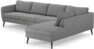 County - 3-sits soffa med divan höger - Grå