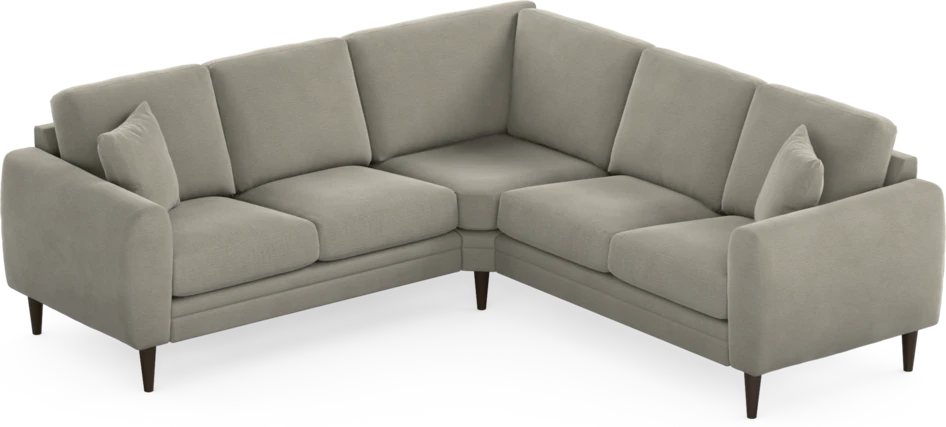 Eden - Hörnsoffa, 2+2-sits - Brun