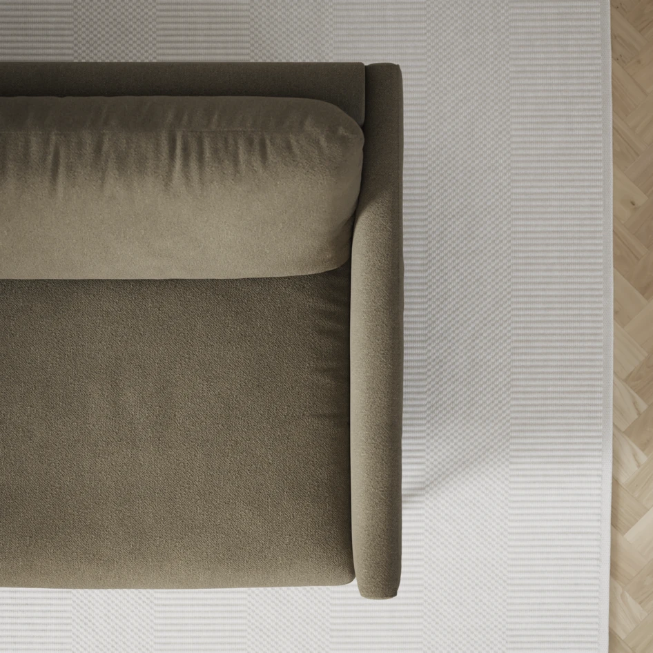 Madison Lux - 2-sits soffa med divan vänster och schäslong höger - Brun