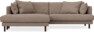 Harper - 4-sits med schäslong XL vänster - Brun