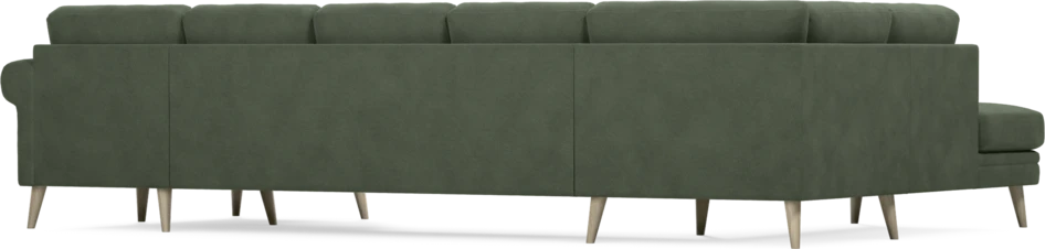 Eden - 3-sits soffa med divan vänster och schäslong höger - Grön