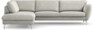 Madison - 3-sits soffa med divan vänster - Grå