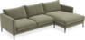 Impression Delux - 3-sits soffa med schäslong höger - Grön